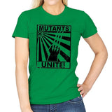 Mutants Unite - Womens T-Shirts RIPT Apparel Small / Irish Green