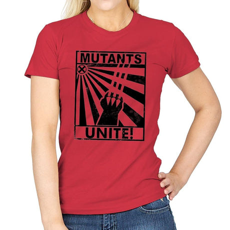 Mutants Unite - Womens T-Shirts RIPT Apparel Small / Red