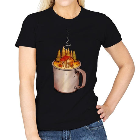 My Camp Of Tea - Womens T-Shirts RIPT Apparel Small / Black