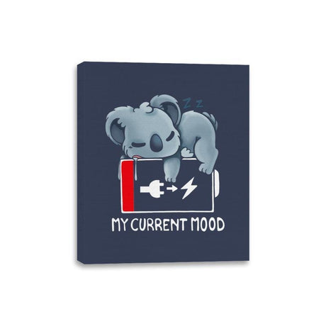 My Current Mood - Canvas Wraps Canvas Wraps RIPT Apparel 8x10 / Navy