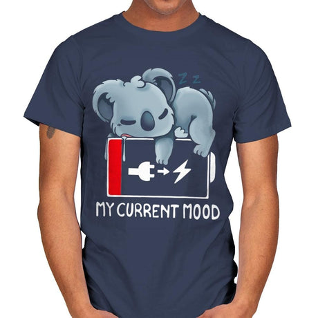 My Current Mood - Mens T-Shirts RIPT Apparel Small / Navy