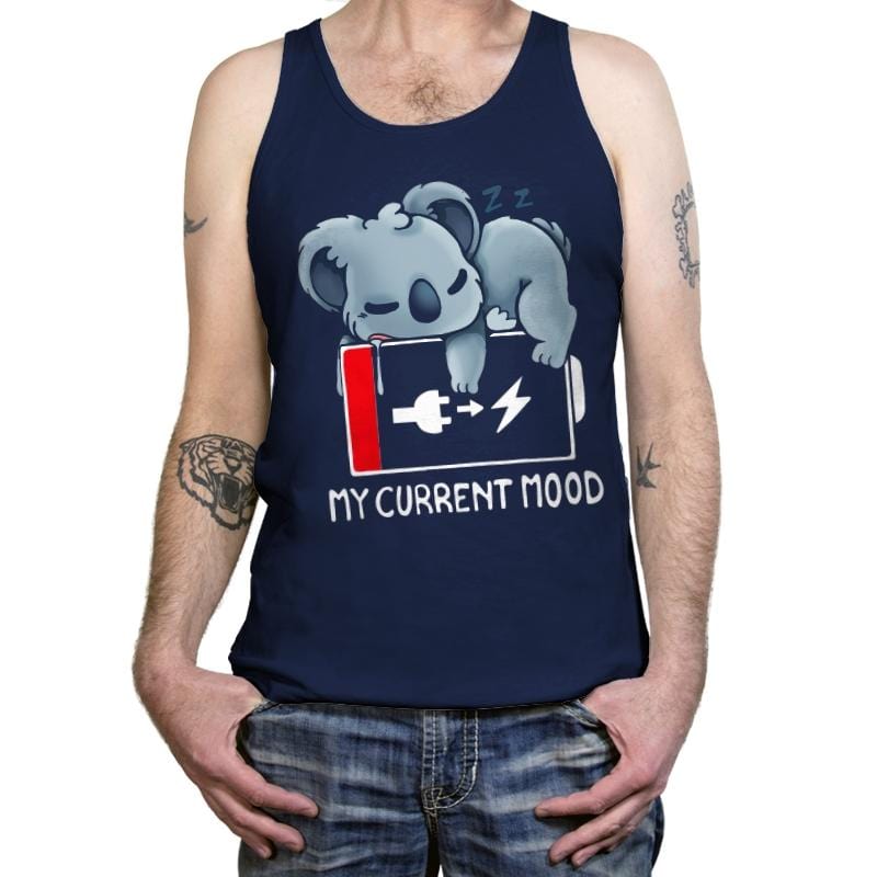 My Current Mood - Tanktop Tanktop RIPT Apparel X-Small / Navy