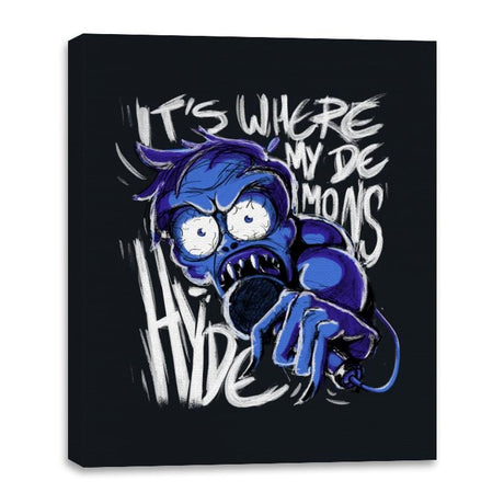 My Demons Hyde - Canvas Wraps Canvas Wraps RIPT Apparel 16x20 / Black