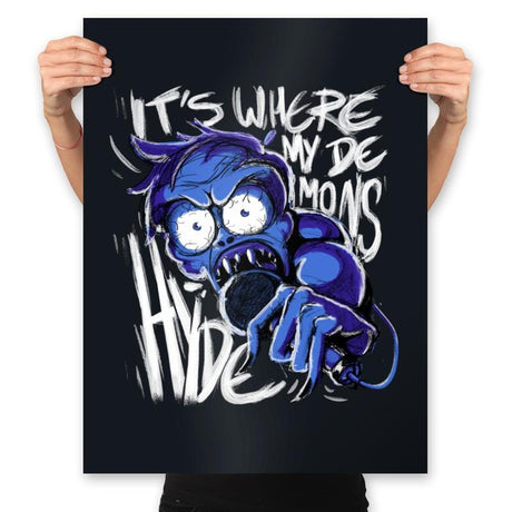 My Demons Hyde - Prints Posters RIPT Apparel 18x24 / Black