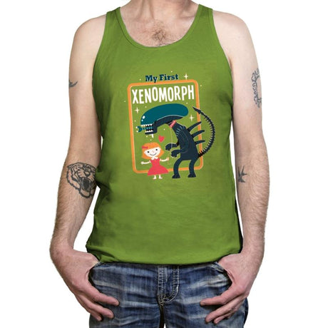 My First Xenomorph - Tanktop Tanktop RIPT Apparel X-Small / Leaf