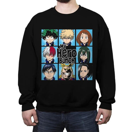 My Hero Bunch - Crew Neck Sweatshirt Crew Neck Sweatshirt RIPT Apparel Small / Black