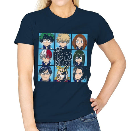 My Hero Bunch - Womens T-Shirts RIPT Apparel Small / Navy