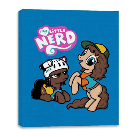 My Little Nerd - Canvas Wraps Canvas Wraps RIPT Apparel 16x20 / Turquoise