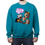 My Little Nerd - Crew Neck Sweatshirt Crew Neck Sweatshirt RIPT Apparel