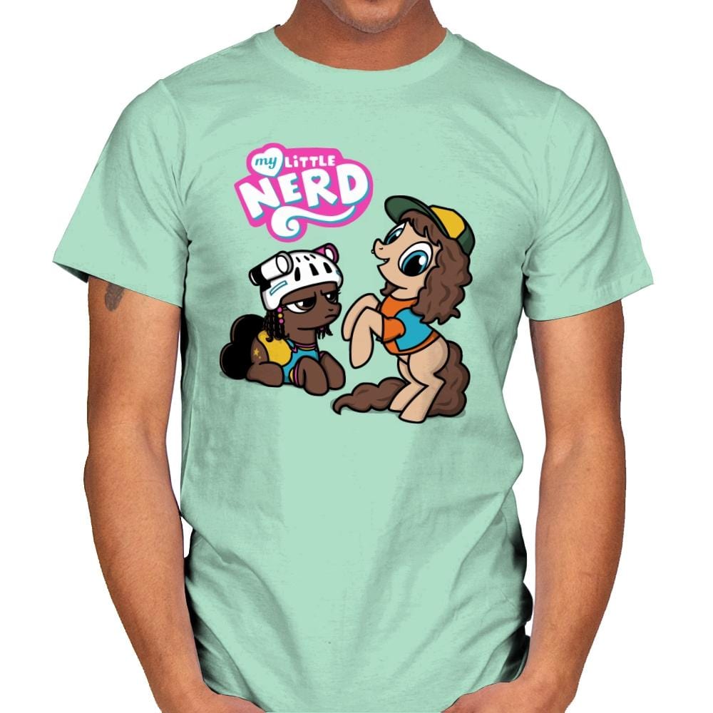 My Little Nerd - Mens T-Shirts RIPT Apparel Small / Mint Green