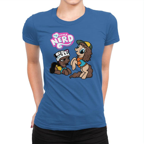 My Little Nerd - Womens Premium T-Shirts RIPT Apparel Small / Royal