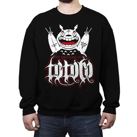 My Metalhead - Crew Neck Sweatshirt Crew Neck Sweatshirt RIPT Apparel Small / Black