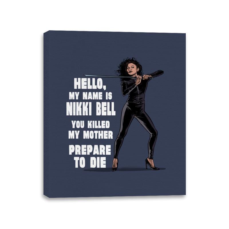 My Name is Nikki Bell - Canvas Wraps Canvas Wraps RIPT Apparel 11x14 / Navy