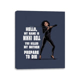 My Name is Nikki Bell - Canvas Wraps Canvas Wraps RIPT Apparel 11x14 / Navy