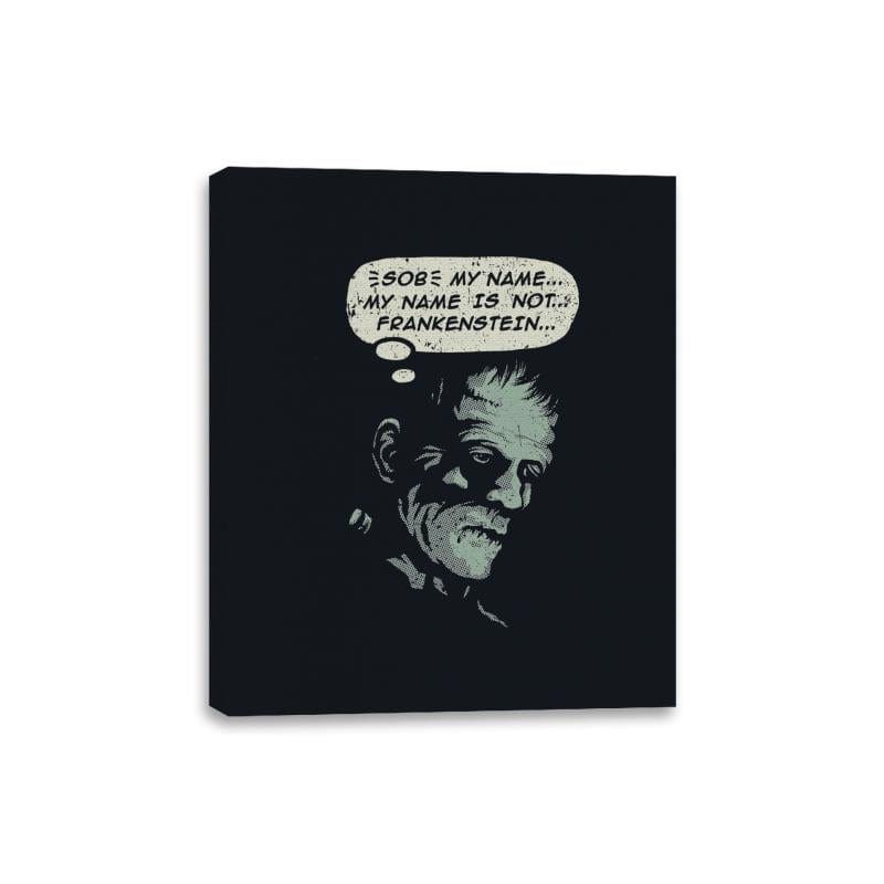 My name is not Frankenstein - Canvas Wraps Canvas Wraps RIPT Apparel 8x10 / Black