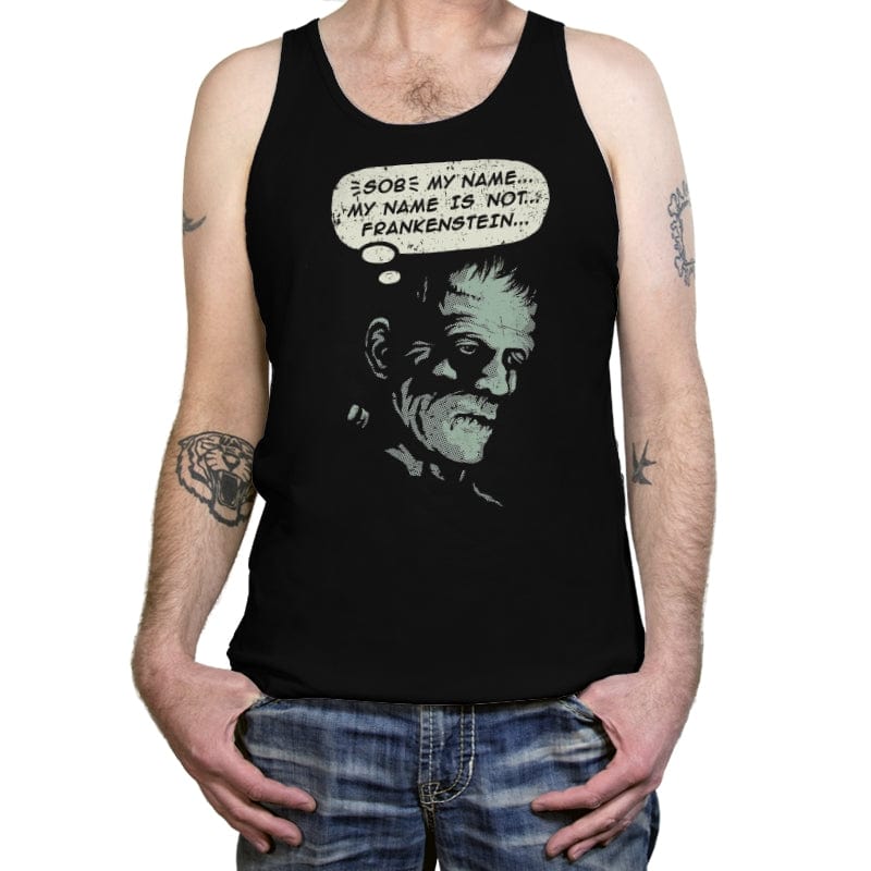 My name is not Frankenstein - Tanktop Tanktop RIPT Apparel X-Small / Black