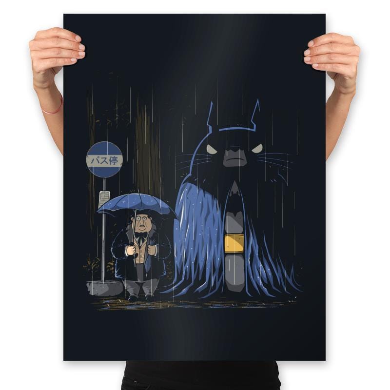 My Neighbor Bat - Prints Posters RIPT Apparel 18x24 / Black