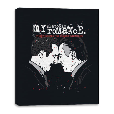 My Platonical Romance - Canvas Wraps Canvas Wraps RIPT Apparel 16x20 / Black