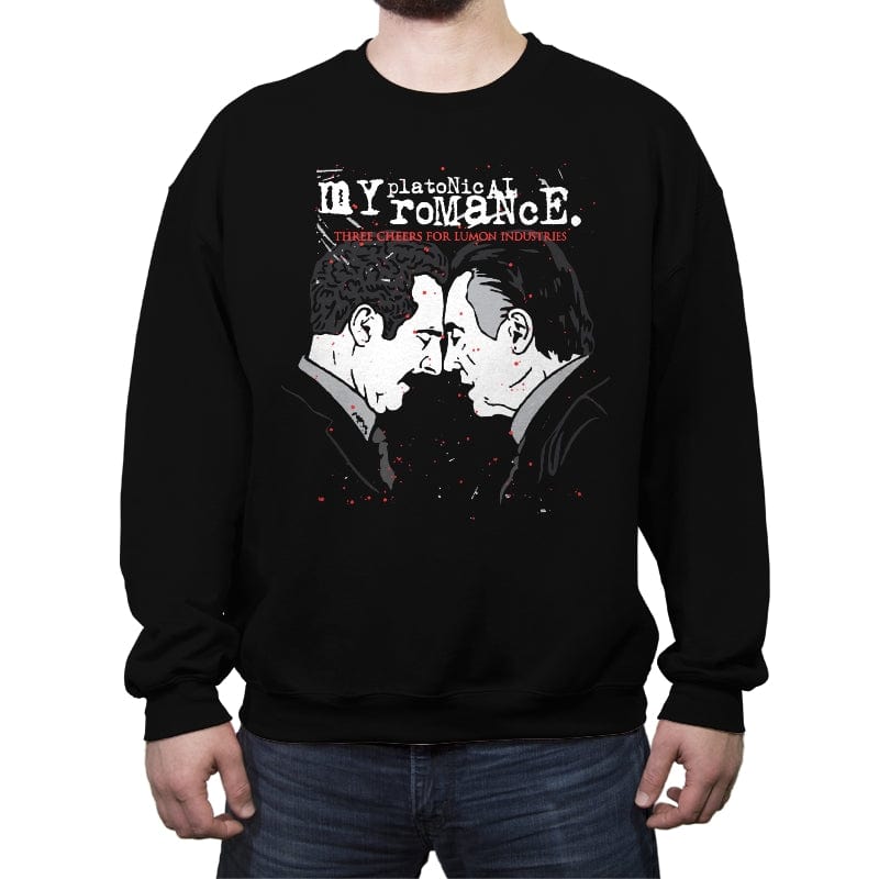 My Platonical Romance - Crew Neck Sweatshirt Crew Neck Sweatshirt RIPT Apparel Small / Black