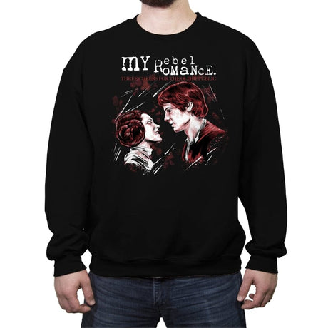 My Rebel Romance - Crew Neck Sweatshirt Crew Neck Sweatshirt RIPT Apparel Small / Black