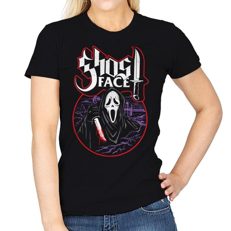 My Scary Mask - Womens T-Shirts RIPT Apparel Small / Black