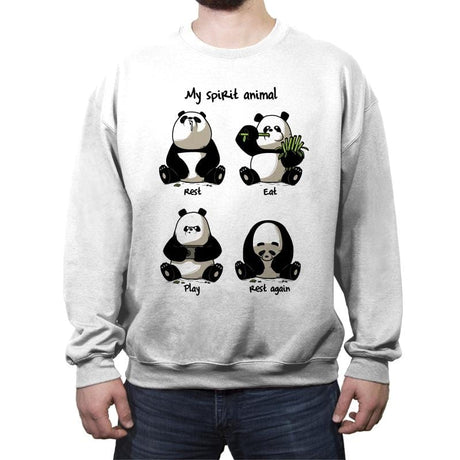 My Spirit Animal - Crew Neck Sweatshirt Crew Neck Sweatshirt RIPT Apparel Small / White