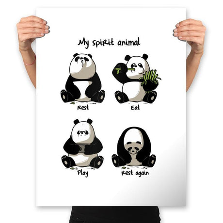 My Spirit Animal - Prints Posters RIPT Apparel 18x24 / White