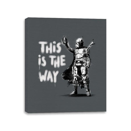 My Way - Canvas Wraps Canvas Wraps RIPT Apparel 11x14 / Charcoal