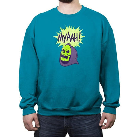 Myaah! Reprint - Crew Neck Sweatshirt Crew Neck Sweatshirt RIPT Apparel Small / Antique Sapphire