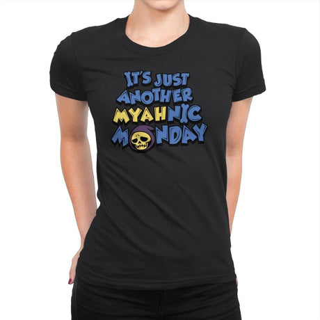 Myahnic Monday - Womens Premium T-Shirts RIPT Apparel Small / Black