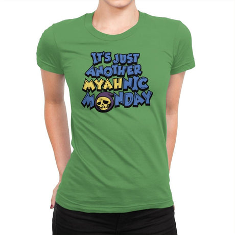 Myahnic Monday - Womens Premium T-Shirts RIPT Apparel Small / Kelly