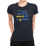 Myahnic Monday - Womens Premium T-Shirts RIPT Apparel Small / Midnight Navy