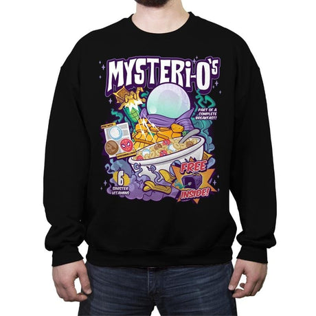 Mysteri-O's - Crew Neck Sweatshirt Crew Neck Sweatshirt RIPT Apparel Small / Black