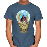 Mysterio Escher - Mens T-Shirts RIPT Apparel Small / Indigo Blue