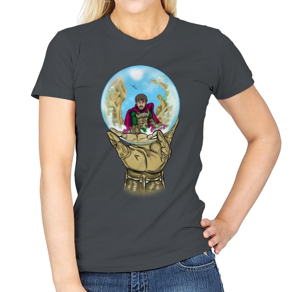 Mysterio Escher - Womens T-Shirts RIPT Apparel Small / Charcoal