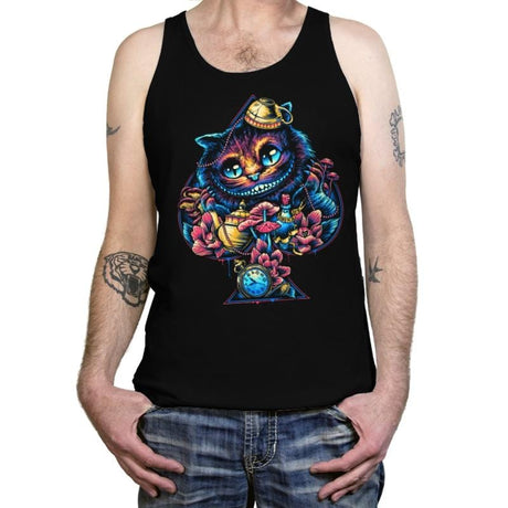 Mysterious Spade - Tanktop Tanktop RIPT Apparel X-Small / Black