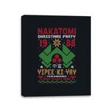 Nakatomi Christmas Party - Canvas Wraps Canvas Wraps RIPT Apparel 11x14 / Black