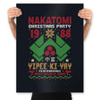 Nakatomi Christmas Party - Prints Posters RIPT Apparel 18x24 / Black