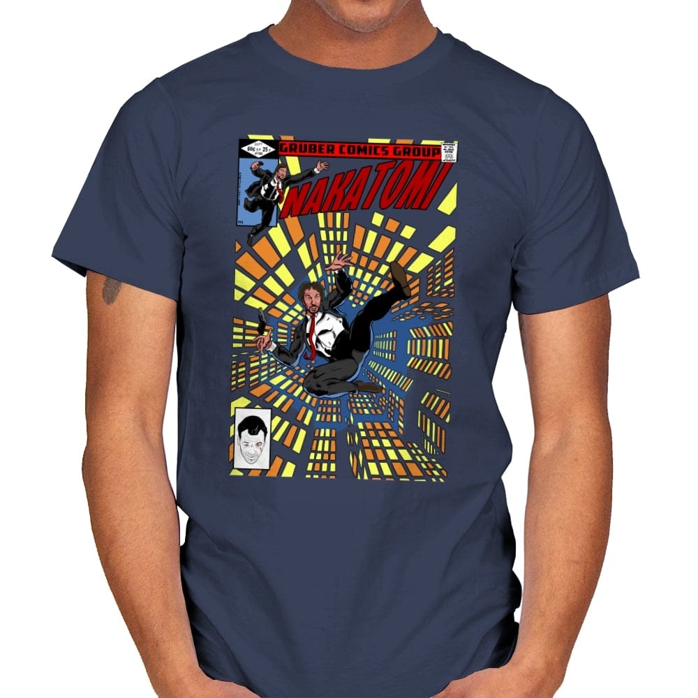 Nakatomi - Mens T-Shirts RIPT Apparel Small / Navy