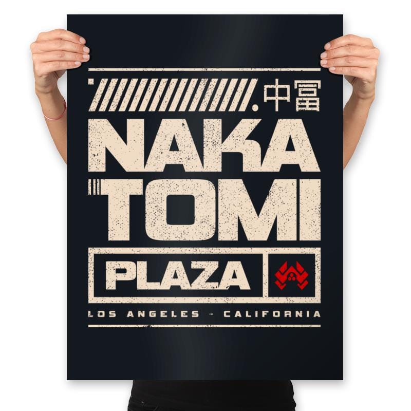 Nakatomi Plaza - Prints Posters RIPT Apparel 18x24 / Black