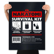 Nakatomi Survival Kit - Prints Posters RIPT Apparel 18x24 / Black