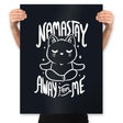 Namastay Away From Me - Prints Posters RIPT Apparel 18x24 / Black