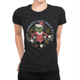 Naughty Grinch - Womens Premium T-Shirts RIPT Apparel Small / Black