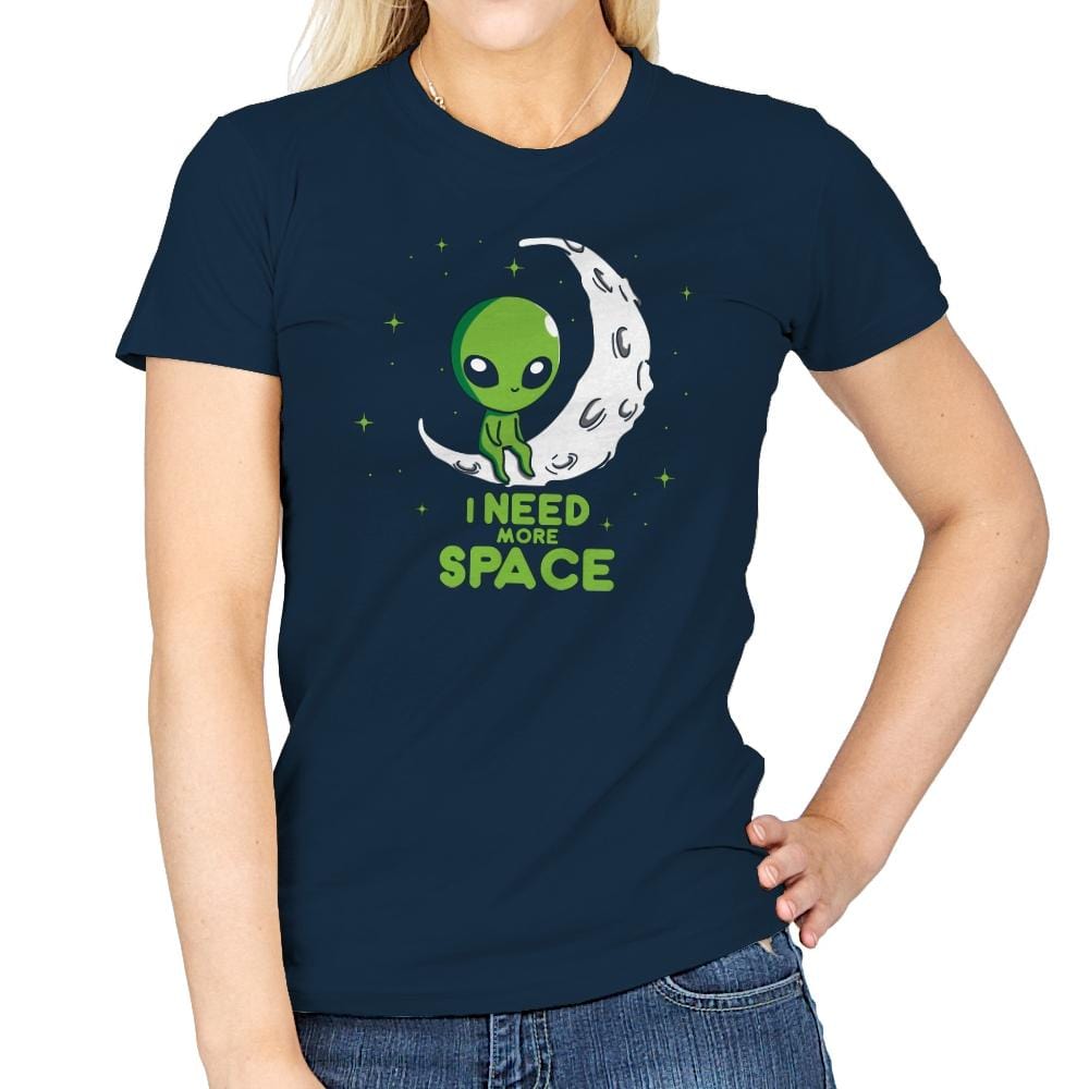 Need More Space - Womens T-Shirts RIPT Apparel Small / Navy