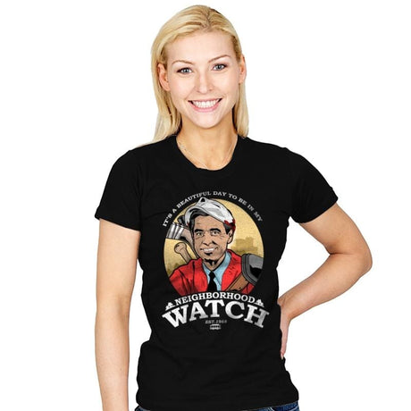 Neighborhood Watch - Womens T-Shirts RIPT Apparel Small / Black