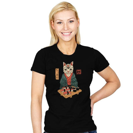 Neko Sushi Bar - Womens T-Shirts RIPT Apparel