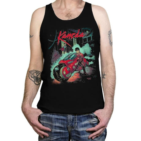 Neo-Tokyo Rain - Anytime - Tanktop Tanktop RIPT Apparel X-Small / Black