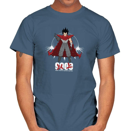 Neo-Tokyo Super Saiyan - Kamehameha Tees - Mens T-Shirts RIPT Apparel Small / Indigo Blue