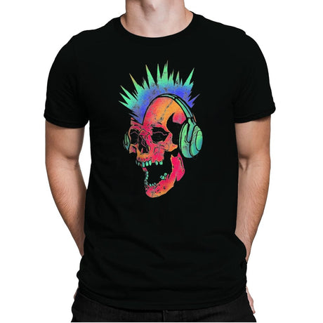 Neon Death Punk - Mens Premium T-Shirts RIPT Apparel Small / Black