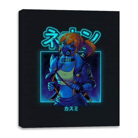 Neon Mist - Canvas Wraps Canvas Wraps RIPT Apparel 16x20 / Black